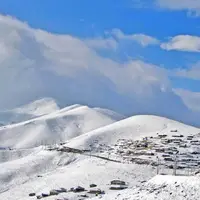  بارش برف در جاده اسالم