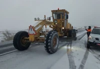 برف‌روبی محورهای روستایی ساوه