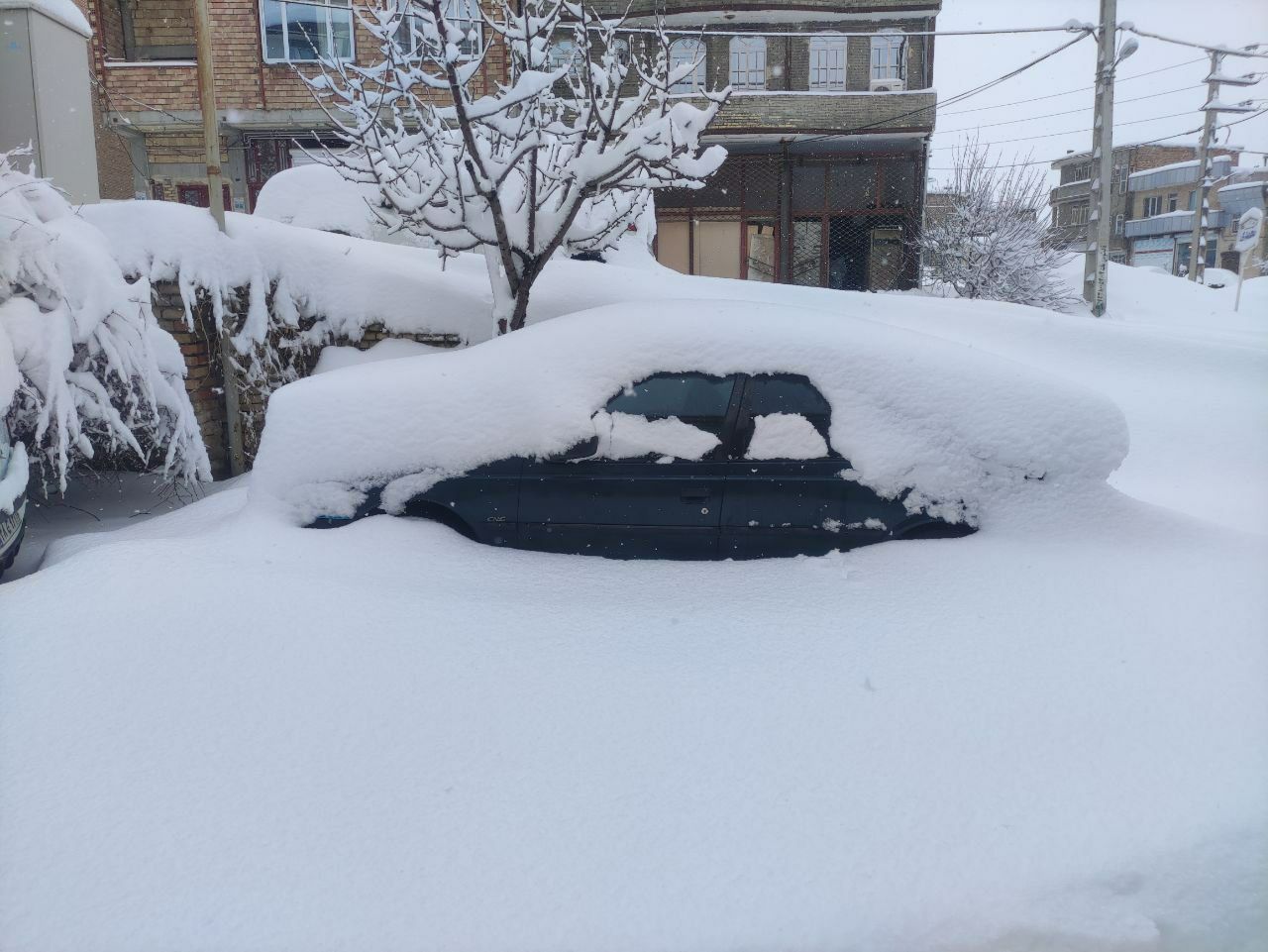  تصاویری از میزان بارش برف در ارومیه  