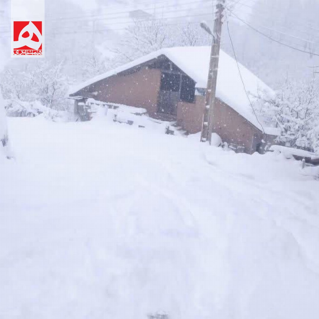 بارش ۴۰ سانتیمتری برف در روستای کجید املش