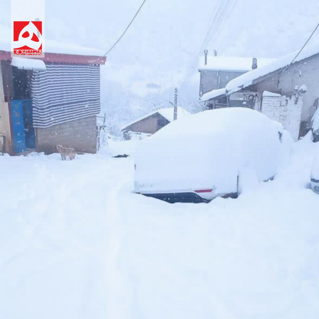 بارش ۴۰ سانتیمتری برف در روستای کجید املش