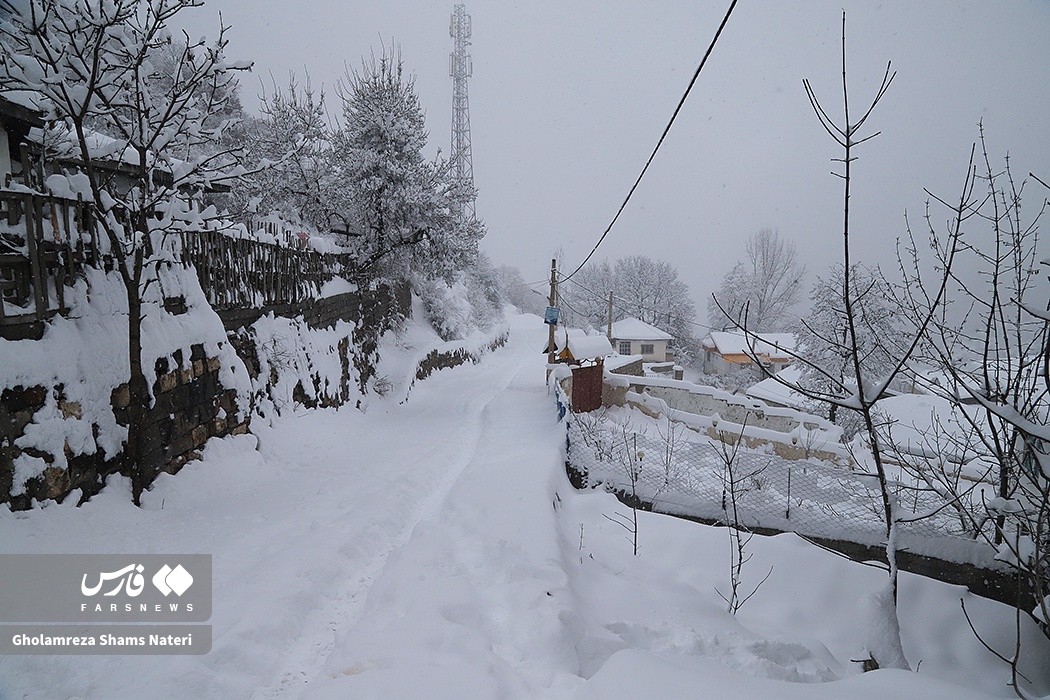 طبیعت برفی کندوان در زمستان