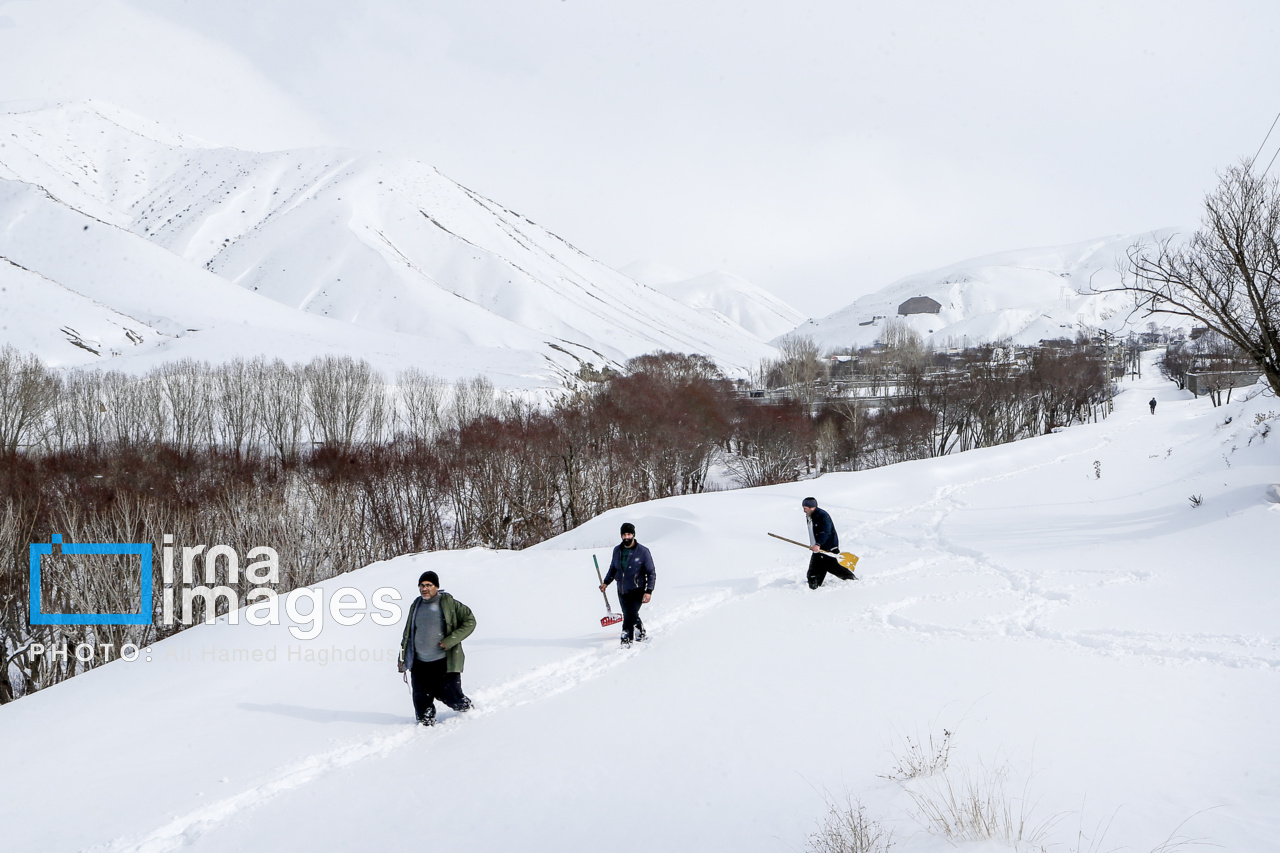 عکس/ طبیعت برفی روستای شیبلی در آذربایجان شرقی