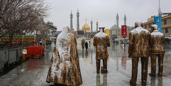 باران و برف استان قم را فرا می‌گیرد