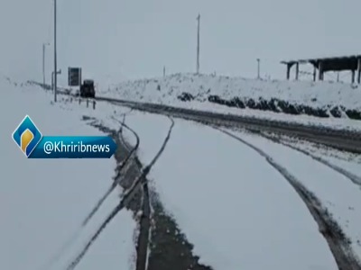 جاده تربت‌ حیدریه به مشهد برفی شد