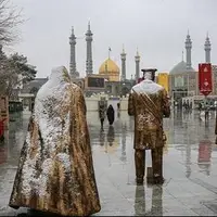 باران و برف استان قم را فرا می‌گیرد