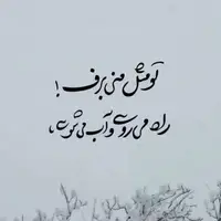  تو مثل منی برف !