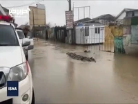 امدادرسانی به ساکنان ۱۰۰ خانه در سیلاب رشت