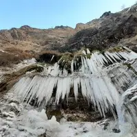 دره یخ زده چیک چیکی روستای آبکوه فریمان