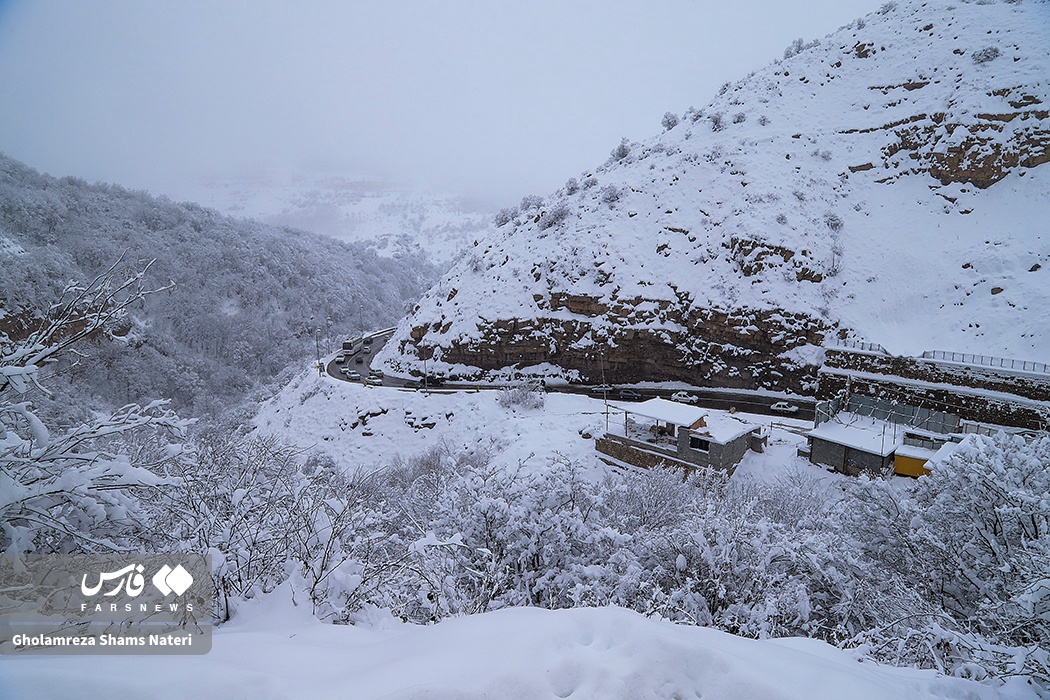 طبیعت برفی کندوان در زمستان