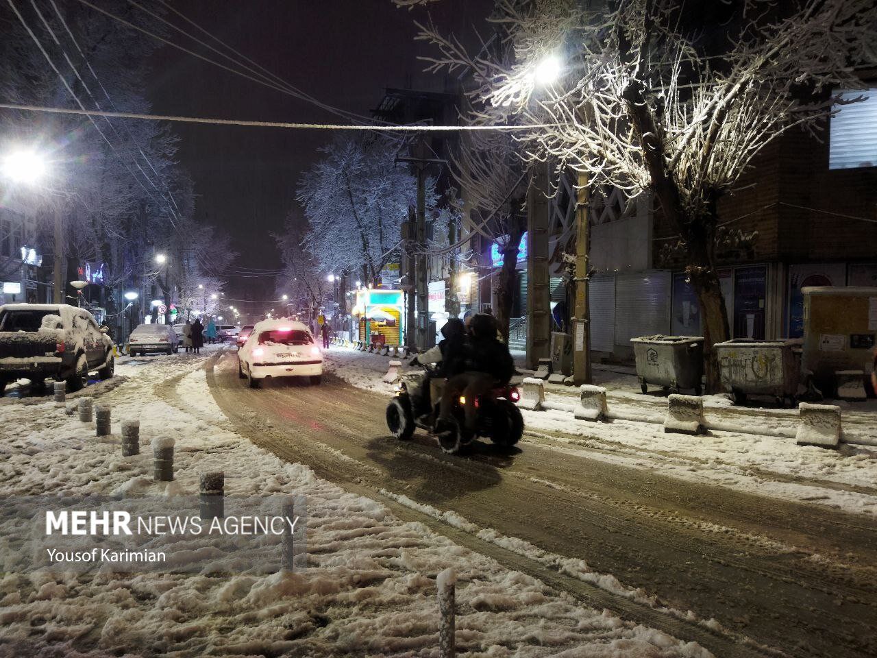  بارش برف در ایلام 