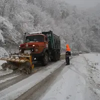 جاده برفی کندوان بازگشایی شد