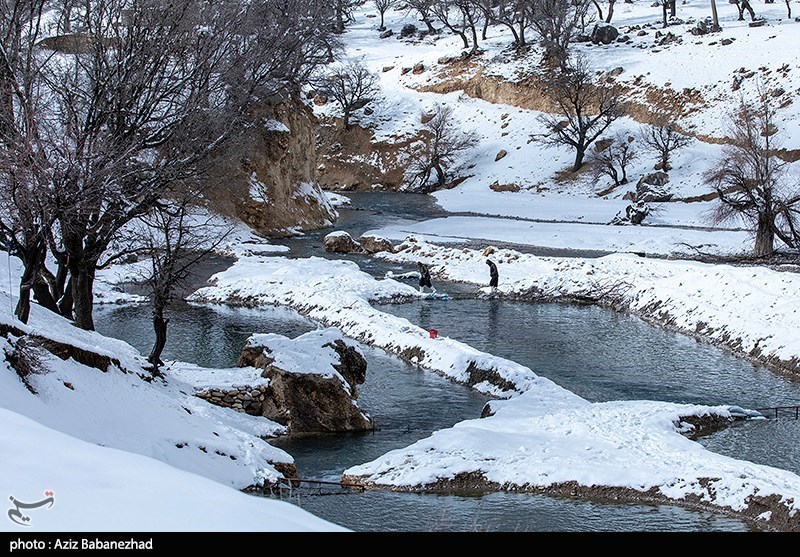 بارش برف در شهرستان الیگودرز لرستان