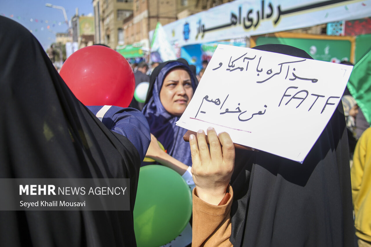 عکس/ راهپیمایی ۲۲ بهمن در اهواز