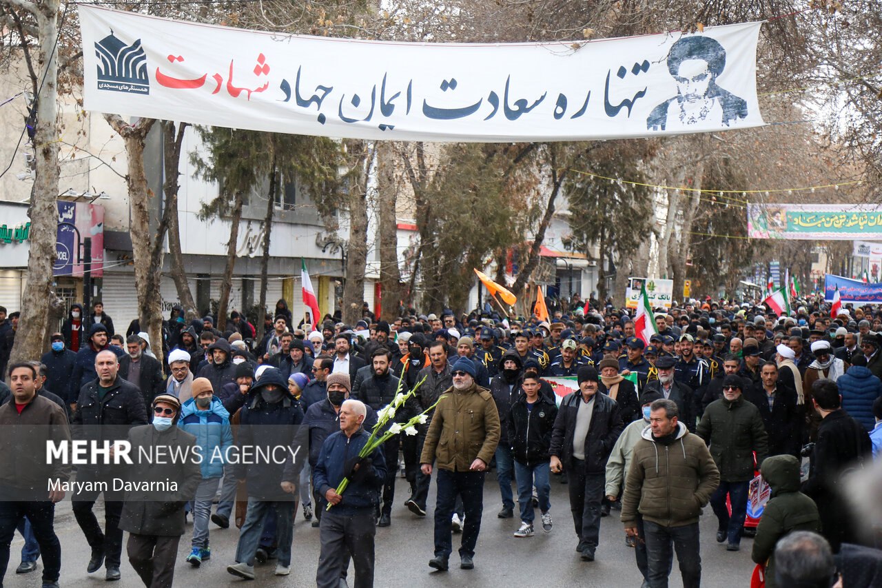 عکس/ راهپیمایی ۲۲ بهمن در بجنورد