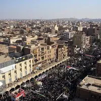 عکس/ تصاویر هوایی خروش مردم اهواز در جشن انقلاب