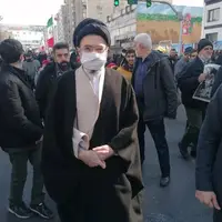 حضور مجتبی خامنه‌ای در راهپیمایی امروز ۲۲بهمن