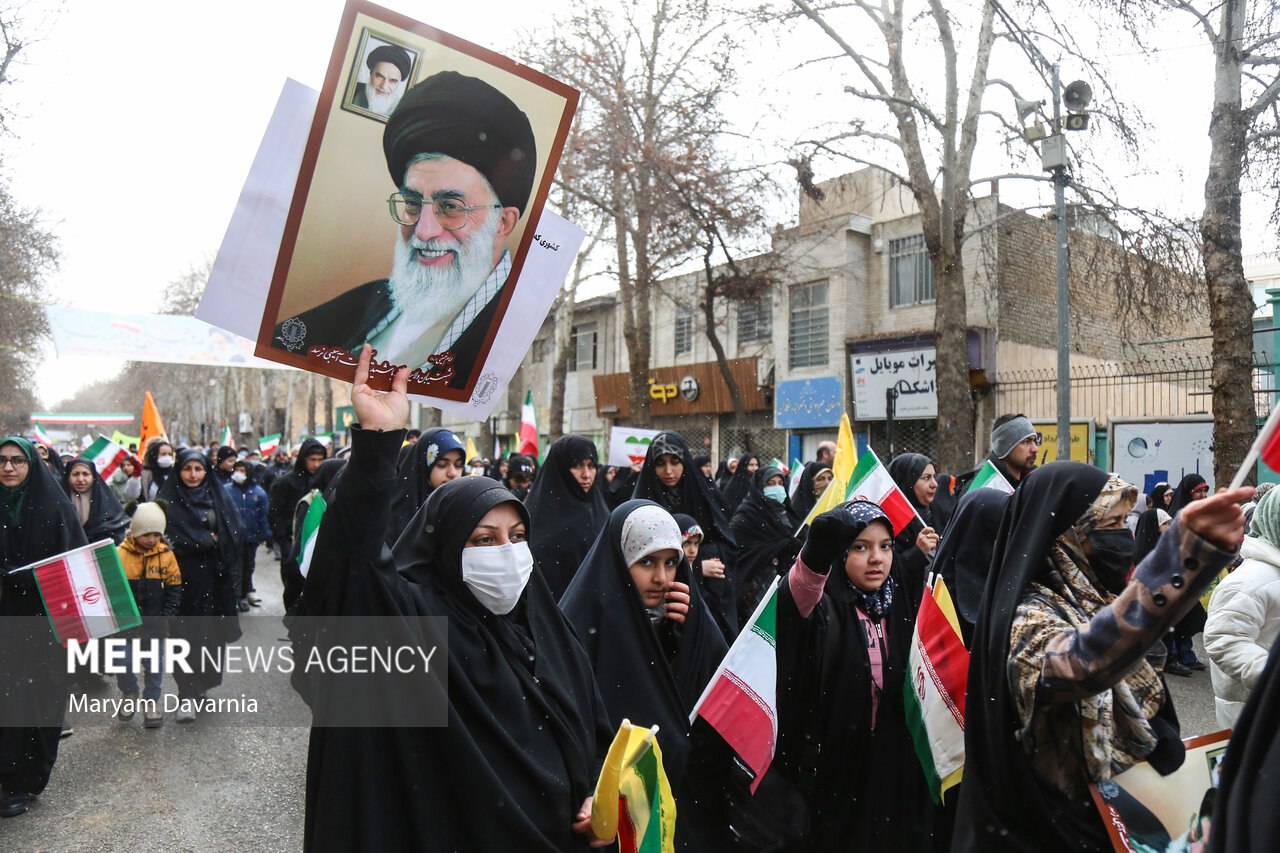 عکس/ راهپیمایی ۲۲ بهمن در بجنورد