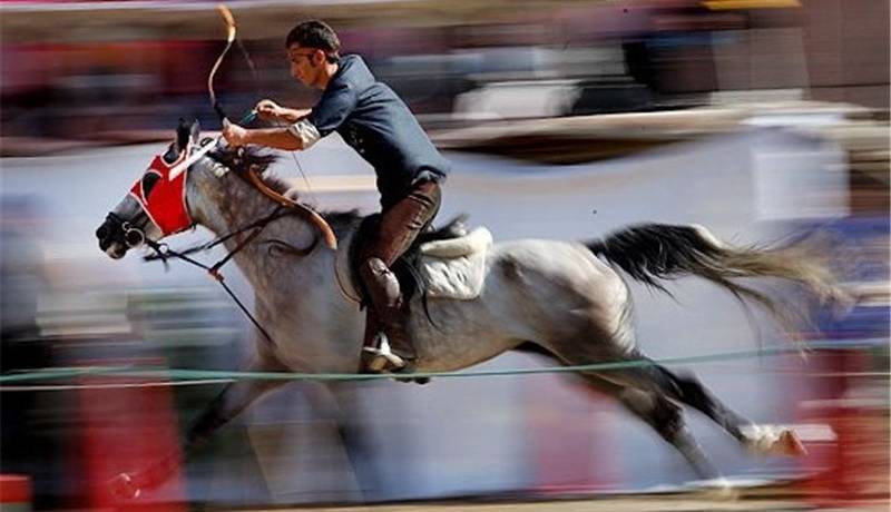 سومی ایران در انتخابی جام جهانی کمانگیری روی اسب