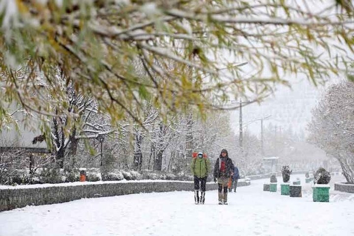 پیش‌بینی بارش پراکنده برف و باران در استان البرز