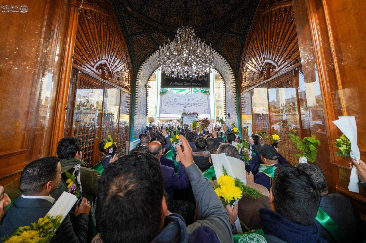 عکس/ جشن با شکوه نیمه شعبان در حرم امیرالمؤمنین علیه‌السلام 