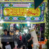 عکس/ جشن نیمه شعبان در بازار تاریخی تبریز