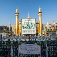 عکس/ جشن با شکوه نیمه شعبان در حرم امیرالمؤمنین علیه‌السلام 