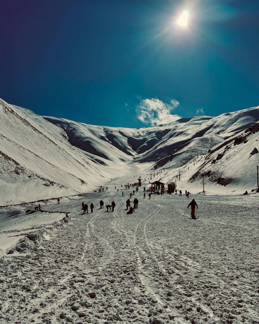  تصاویری زیبا از پیست اسکی شیرباد مشهد 