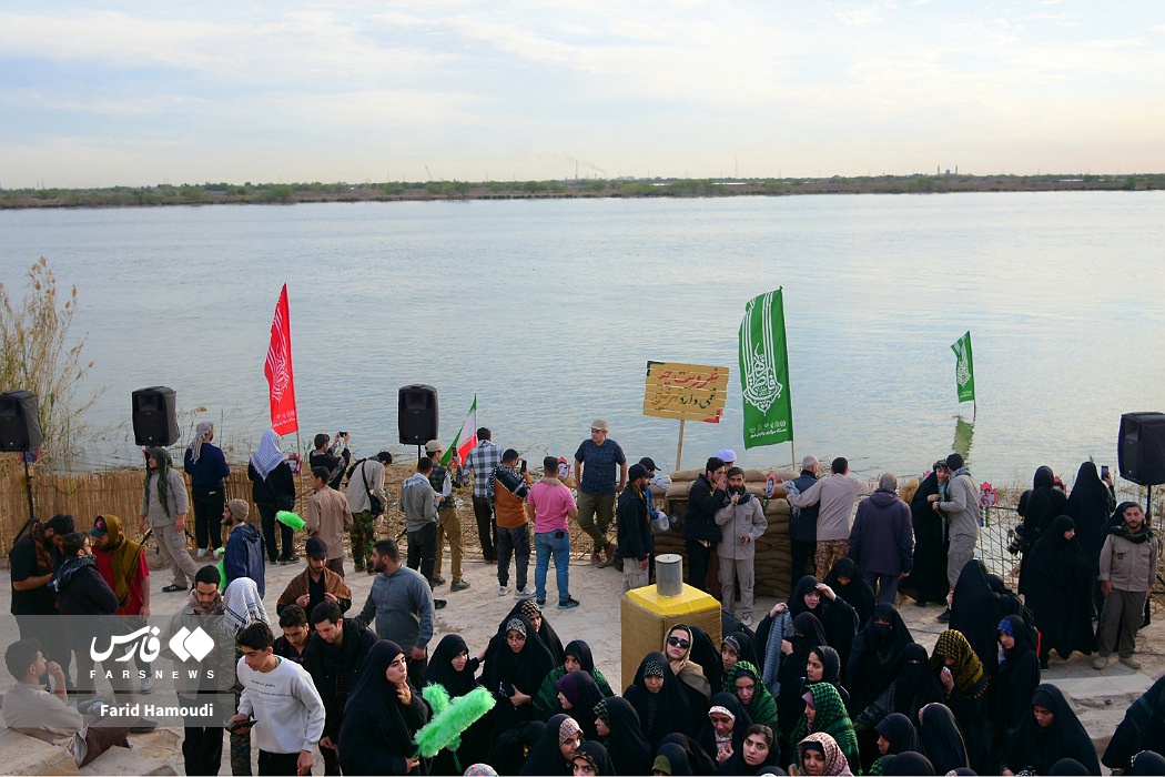 «نهر خَین»، میعادگاه راهیان نور و یاد شهیدان