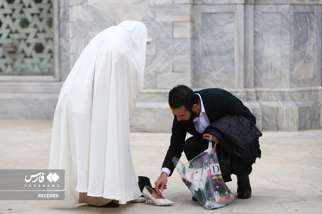 عکس/ جشن ازدواج ۲۱۰ زوج در حرم رضوی