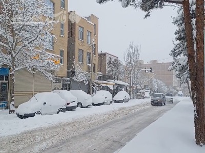 اهر زیر برف سنگین آخرین ماه فصل زمستان