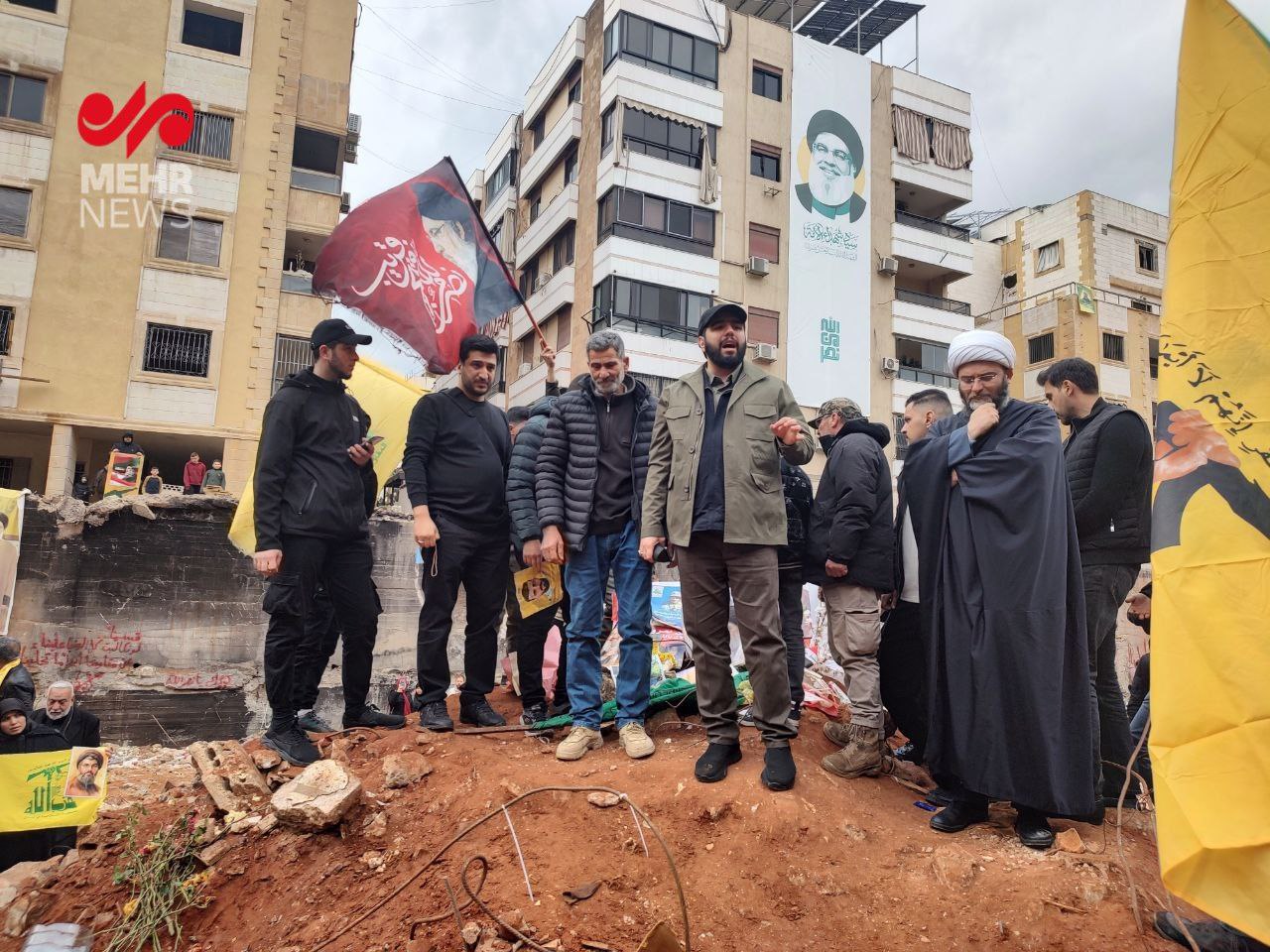 حضور حجت‌الاسلام قمی در مقتل شهید سید حسن نصرالله