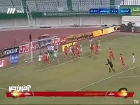 گل اول آلومینیوم به پرسپولیس توسط عارف حاجی‌ عیدی