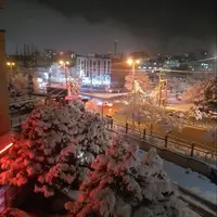 شب زیبای برفی همدان 