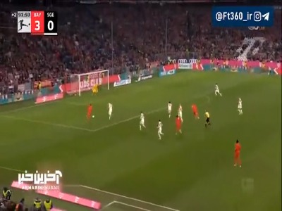 گل چهارم بایرن به فرانکفورت توسط گنبری؛ بایرن مونیخ 4-0 فرانکفورت