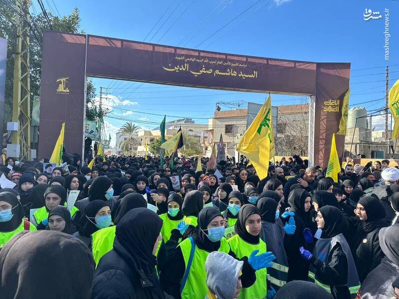 عکس/ مراسم تشییع «شهید صفی‌الدین» در جنوب لبنان