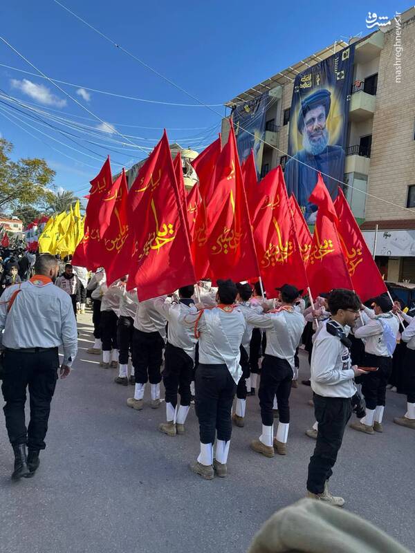 عکس/ مراسم تشییع «شهید صفی‌الدین» در جنوب لبنان