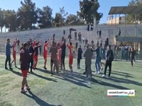 جشن بقا تیم ماهور پس از غلبه بر جوانان پرسپولیس