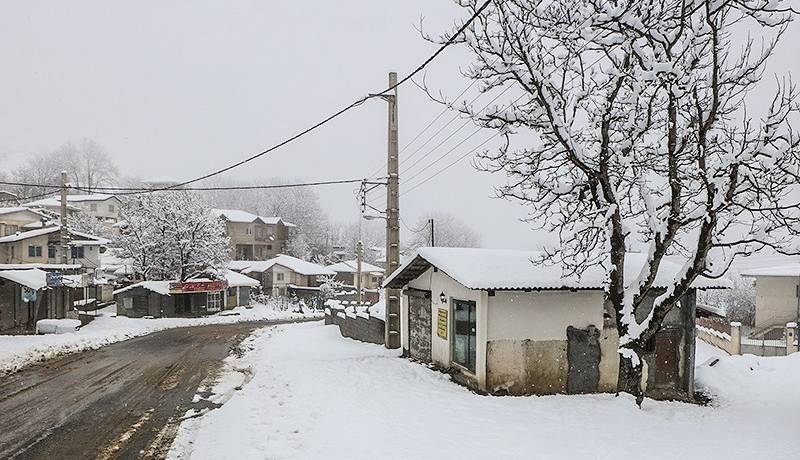 گسترش بارش سنگین برف در مازندران