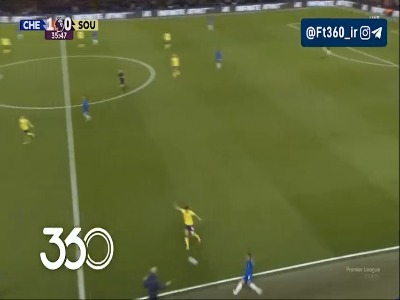 گل دوم چلسی توسط نتو ؛ چلسی 2-0 ساوتهمپتون