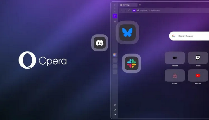 اپرا پشتیبانی از اسلک، بلواسکای و دیسکورد را به مرورگر خود اضافه کرد
