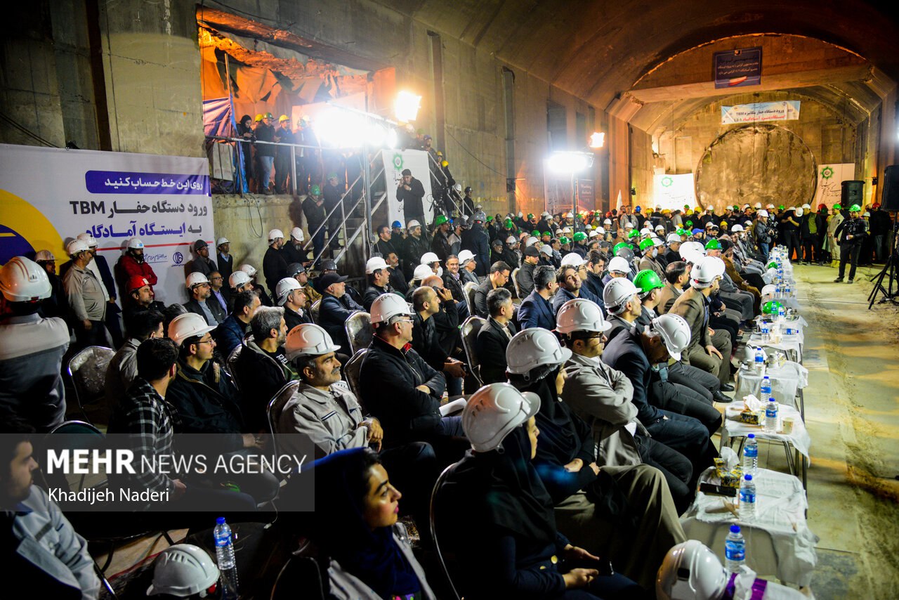 ورود دستگاه TBM به خط دو قطار شهری اصفهان