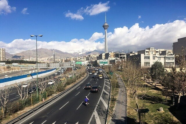 آسمان صاف تا کمی ابری در استان تهران 