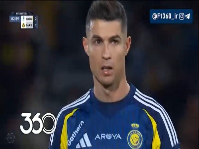 ضربه آزاد خطرناک رونالدو؛ العروبه 2-1 النصر