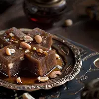 طرز تهیه شیرینی حلوایی با شیره انگور مخصوص سفره افطار