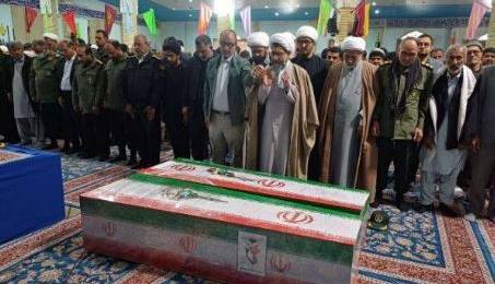 تشییع پیکر 2 شهید حادثه تروریستی سراوان در سیستان