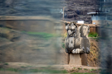 باران زمستانی در تخت جمشید