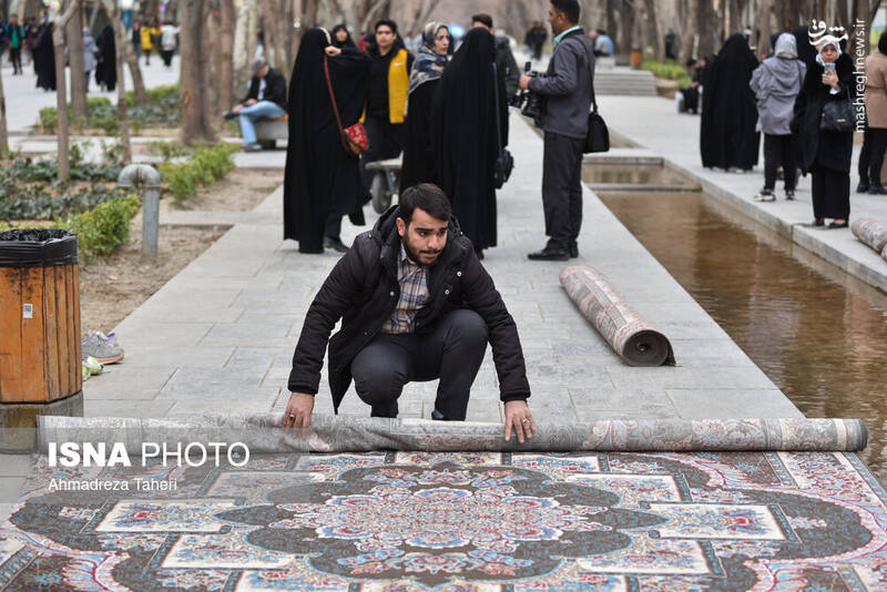مراسم جزخوانی قرآن کریم در گذر فرهنگی چهارباغ اصفهان