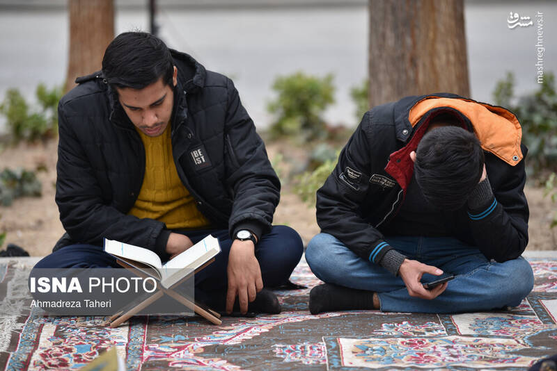 مراسم جزخوانی قرآن کریم در گذر فرهنگی چهارباغ اصفهان