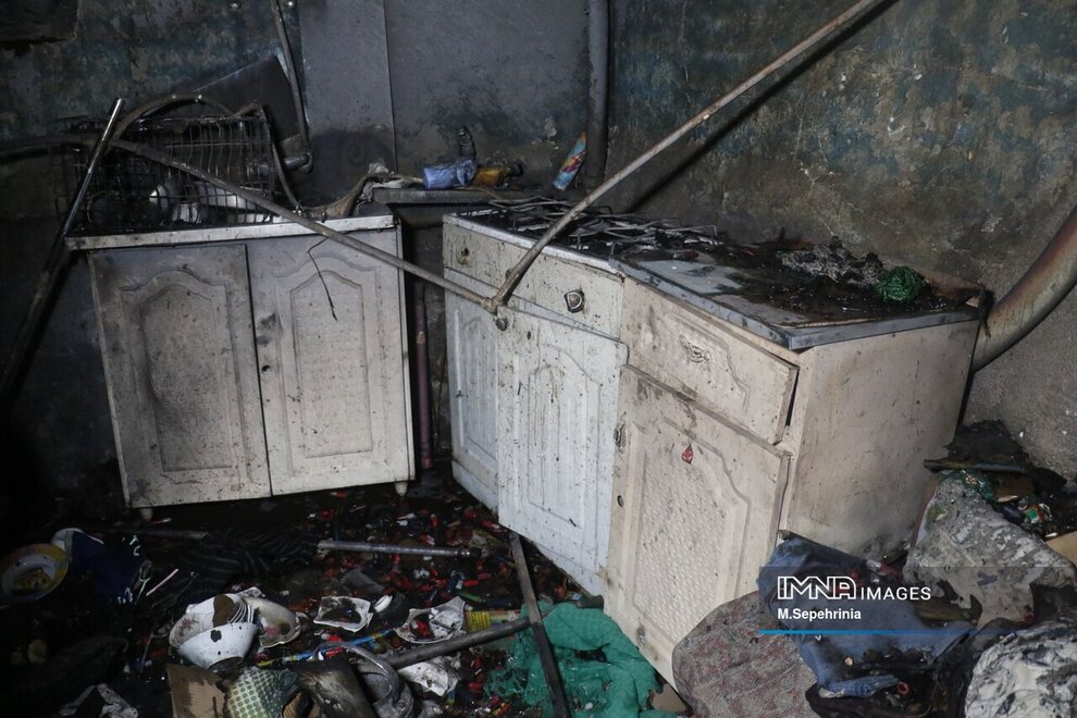 انفجار مواد محترقه در انبار منزل مسکونی
